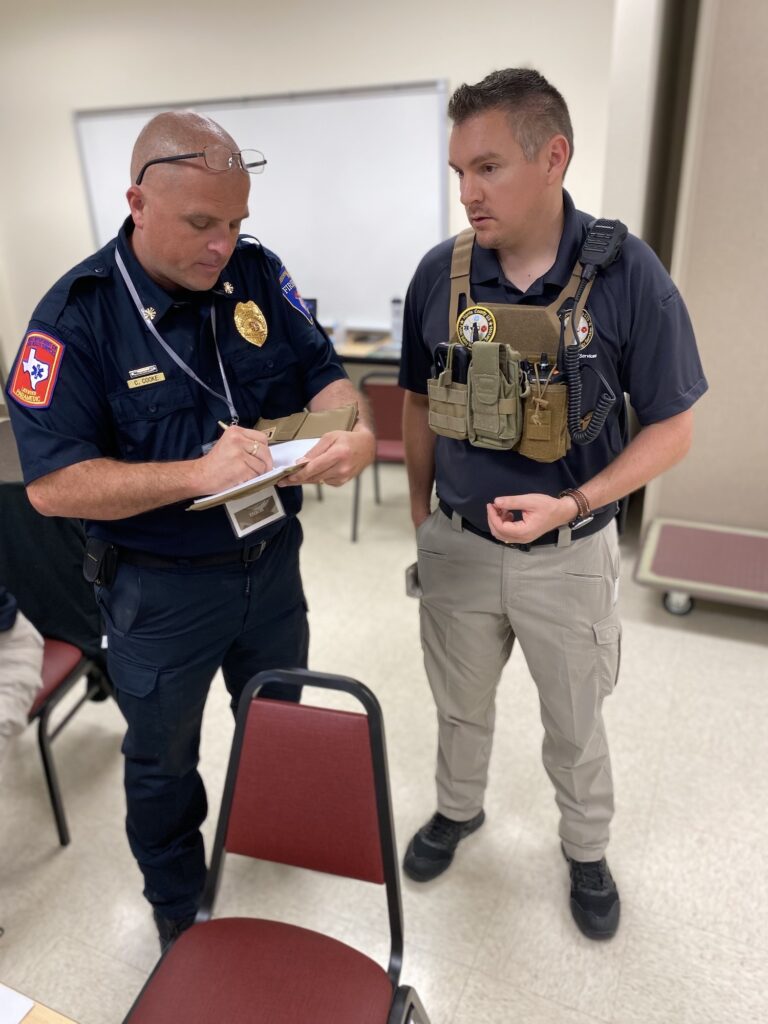First responders collaborating