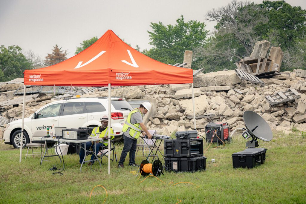 Verizon Response operating test at Disaster City