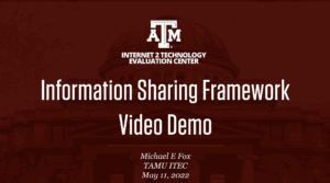 Information Sharing Framework Demo - Michael Fox